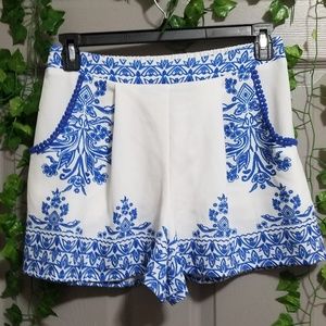 Xhilaration Mediterranean/Greek Inspired Shorts
